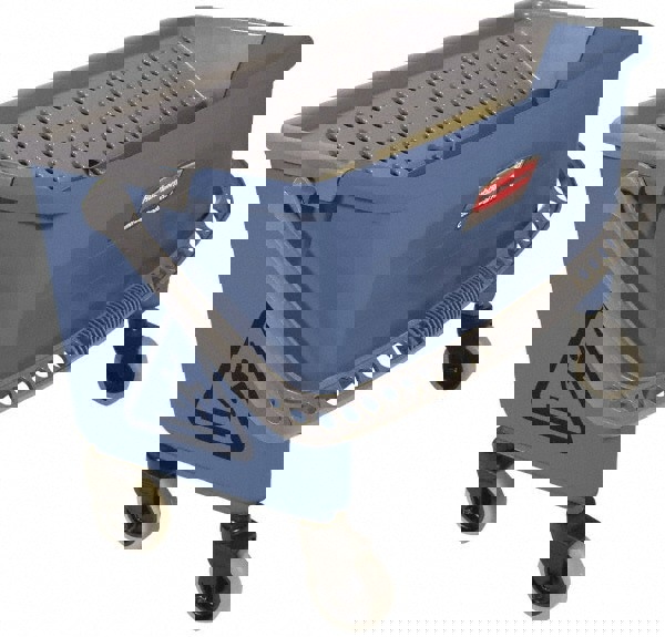 Microfiber Finish Bucket, with Lid, 3 gal, Blue